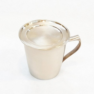 온도담 뚜껑 손잡이컵 - 유기그릇 놋그릇 유기잔 방짜유기